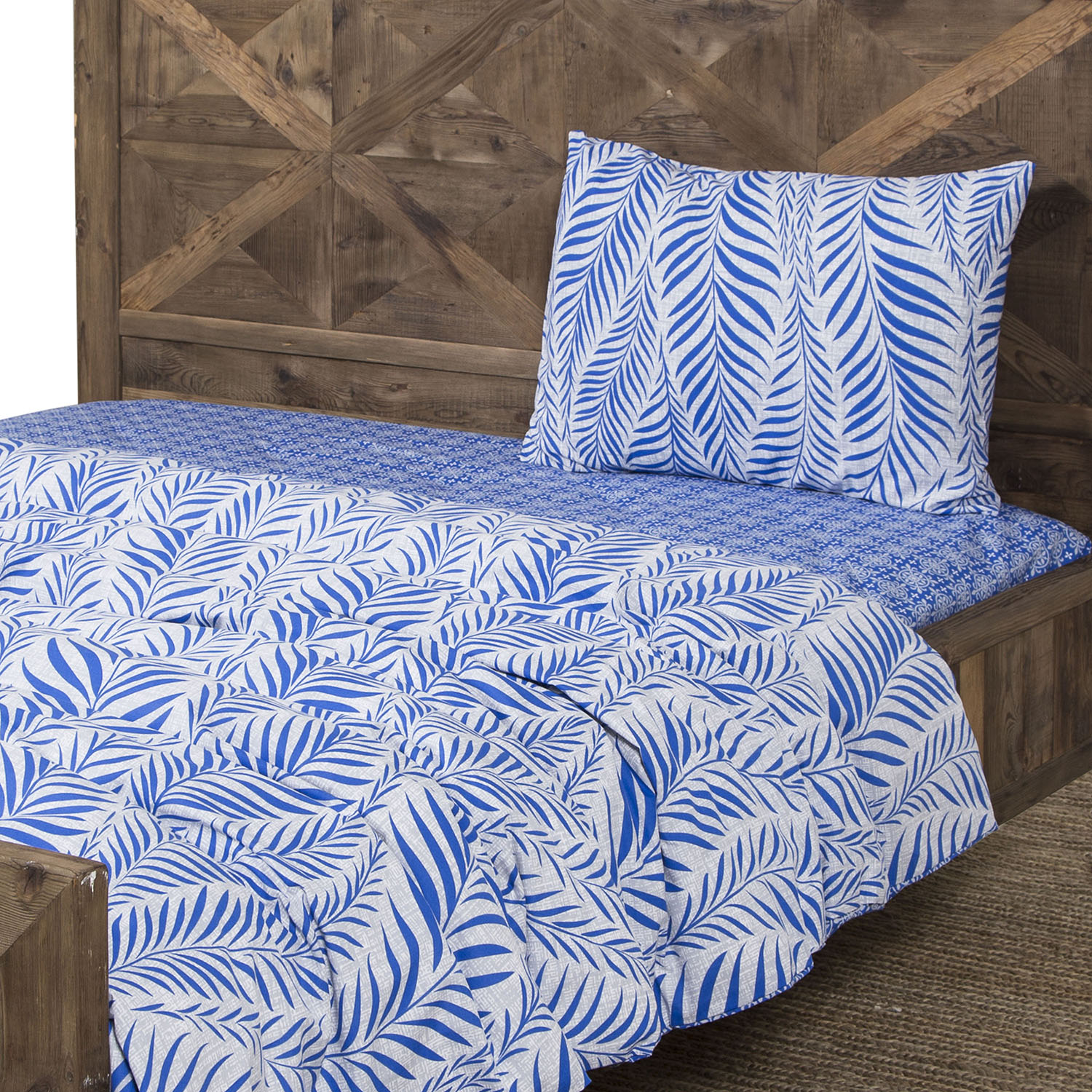 ARRIGO MAVİ TEK KİŞİLİK NEVRESİM TAKIMI 160X220 CM