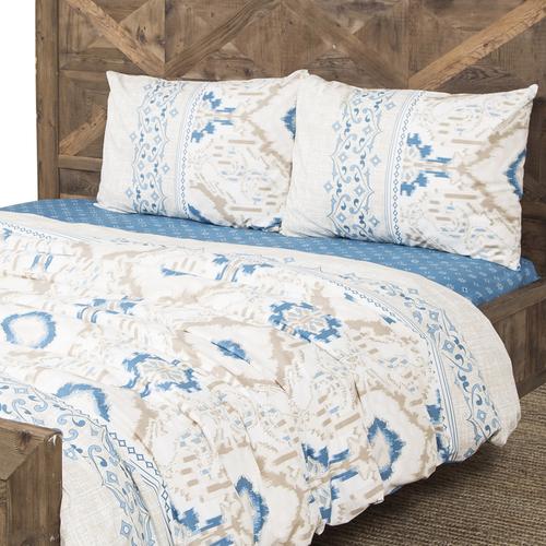  IRIS MAVİ ÇİFT KİŞİLİK NEVRESİM TAKIMI 200X220 CM