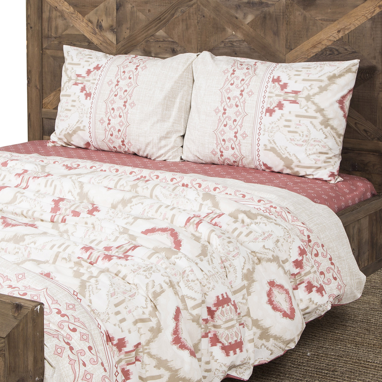 IRIS PUDRA ÇİFT KİŞİLİK NEVRESİM TAKIMI 200X220 CM