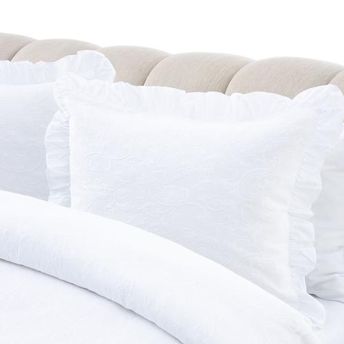  BELL ÇİFT KİŞİLİK YATAK ÖRTÜSÜ TAKIMI BEYAZ 240X240