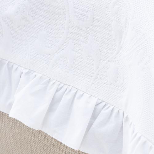  BELL ÇİFT KİŞİLİK YATAK ÖRTÜSÜ TAKIMI BEYAZ 240X240