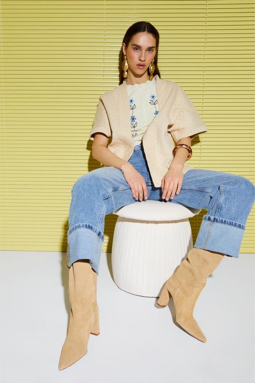  KAPİTONELİ KISA KOLLU KİMONO