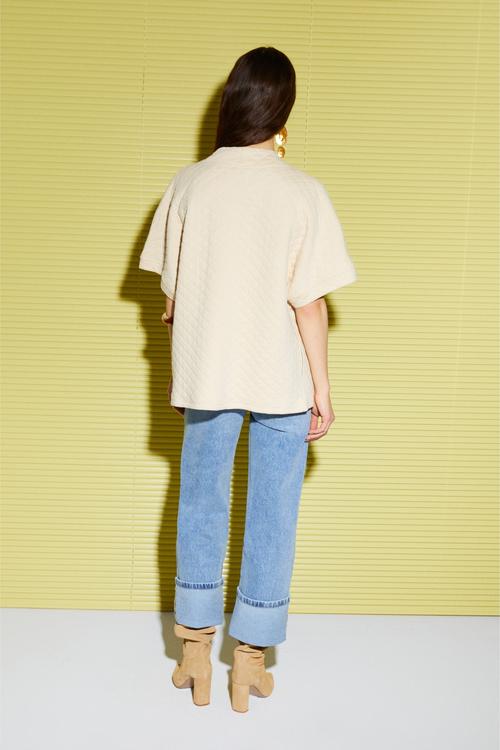  KAPİTONELİ KISA KOLLU KİMONO