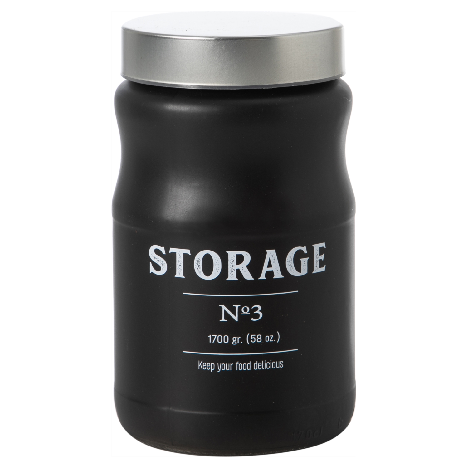 MONTANA SİYAH KAVANOZ NO3-1700ML