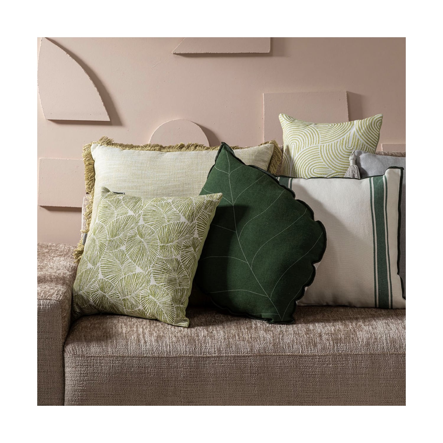 FELIZ KETEN KIRLENT YEŞİL 45X45CM