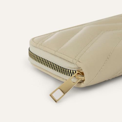  DERİ GÖRÜNÜMLÜ KAPİTONELİ CÜZDAN