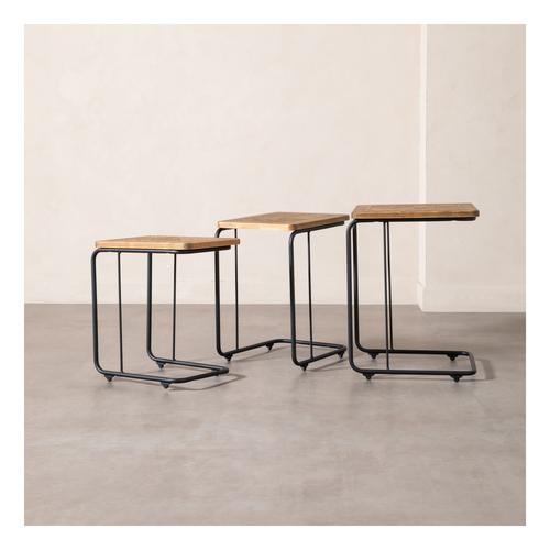  BARBARA MASİF AHŞAP ZİGON SEHPA