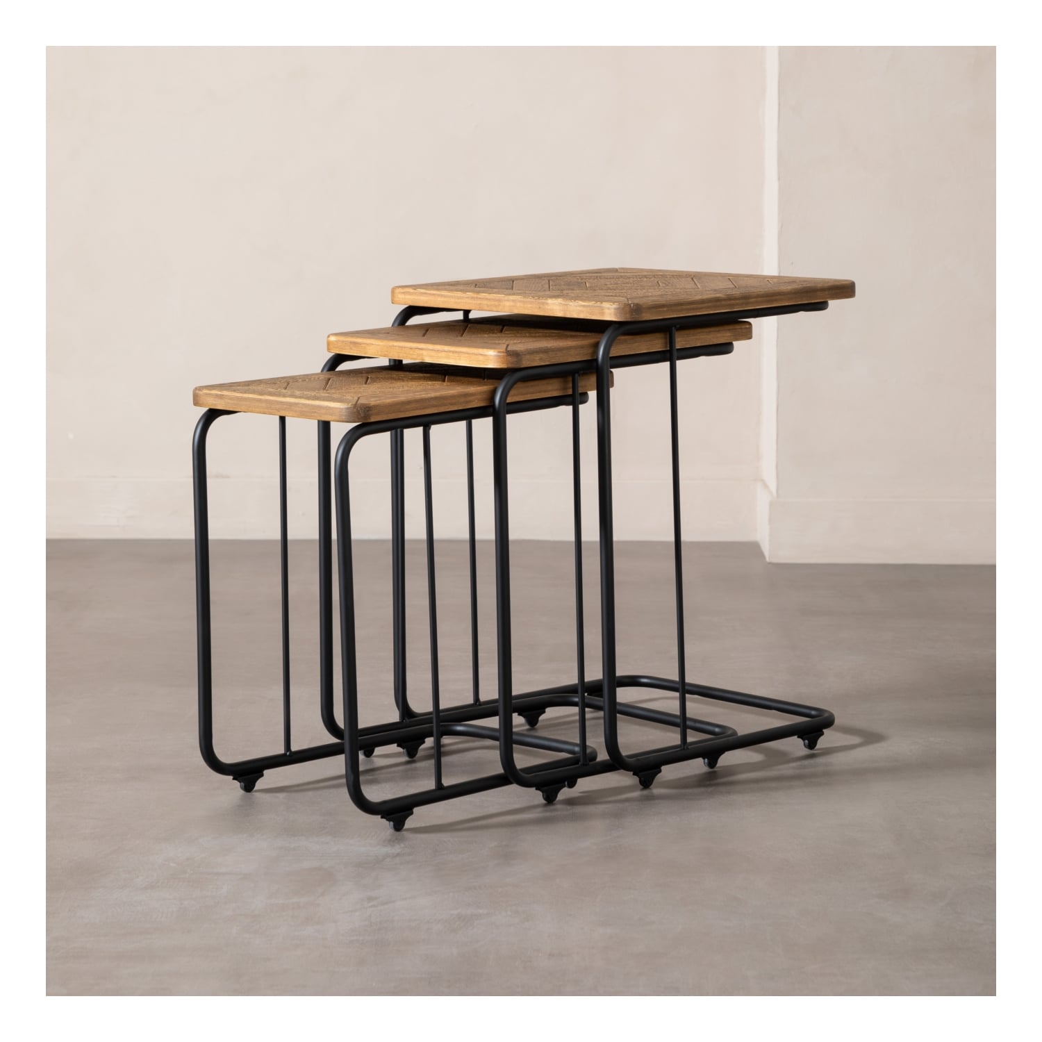 BARBARA MASİF AHŞAP ZİGON SEHPA