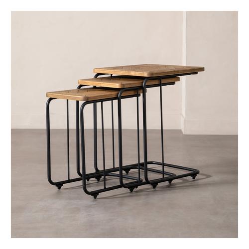  BARBARA MASİF AHŞAP ZİGON SEHPA