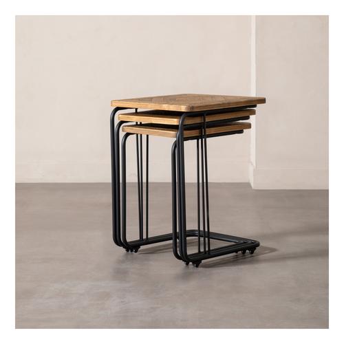  BARBARA MASİF AHŞAP ZİGON SEHPA