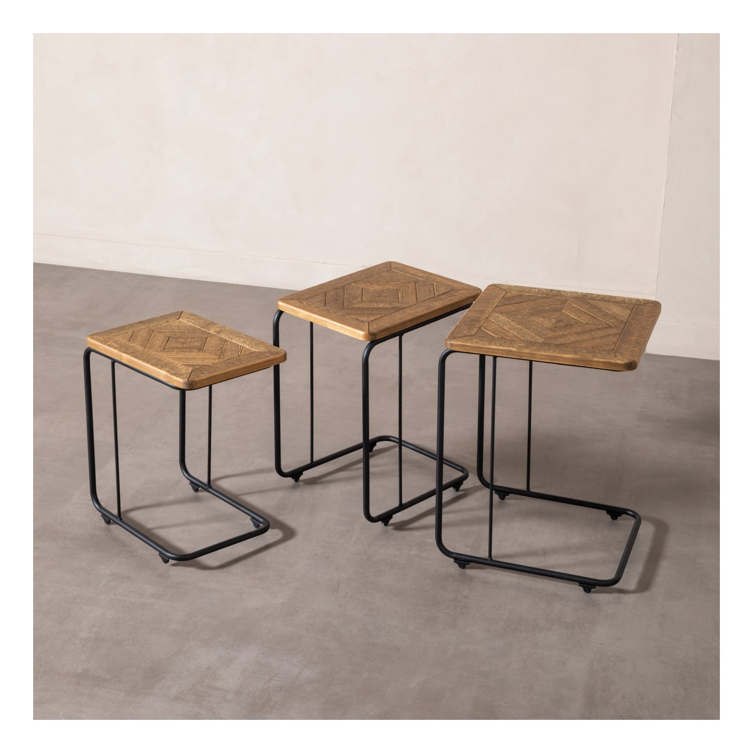 BARBARA MASİF AHŞAP ZİGON SEHPA