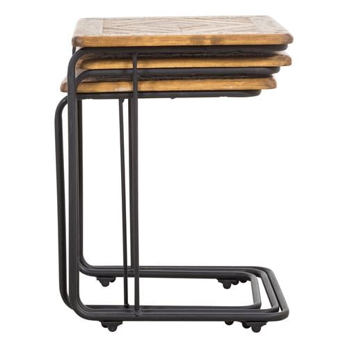  BARBARA MASİF AHŞAP ZİGON SEHPA