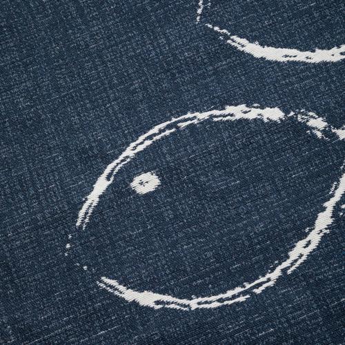 LARISSA FISH ÇİFT TARAFLI HALI LACİVERT BEYAZ 120X180