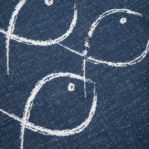  LARISSA FISH ÇİFT TARAFLI KİLİM LACİVERT BEYAZ 80X150