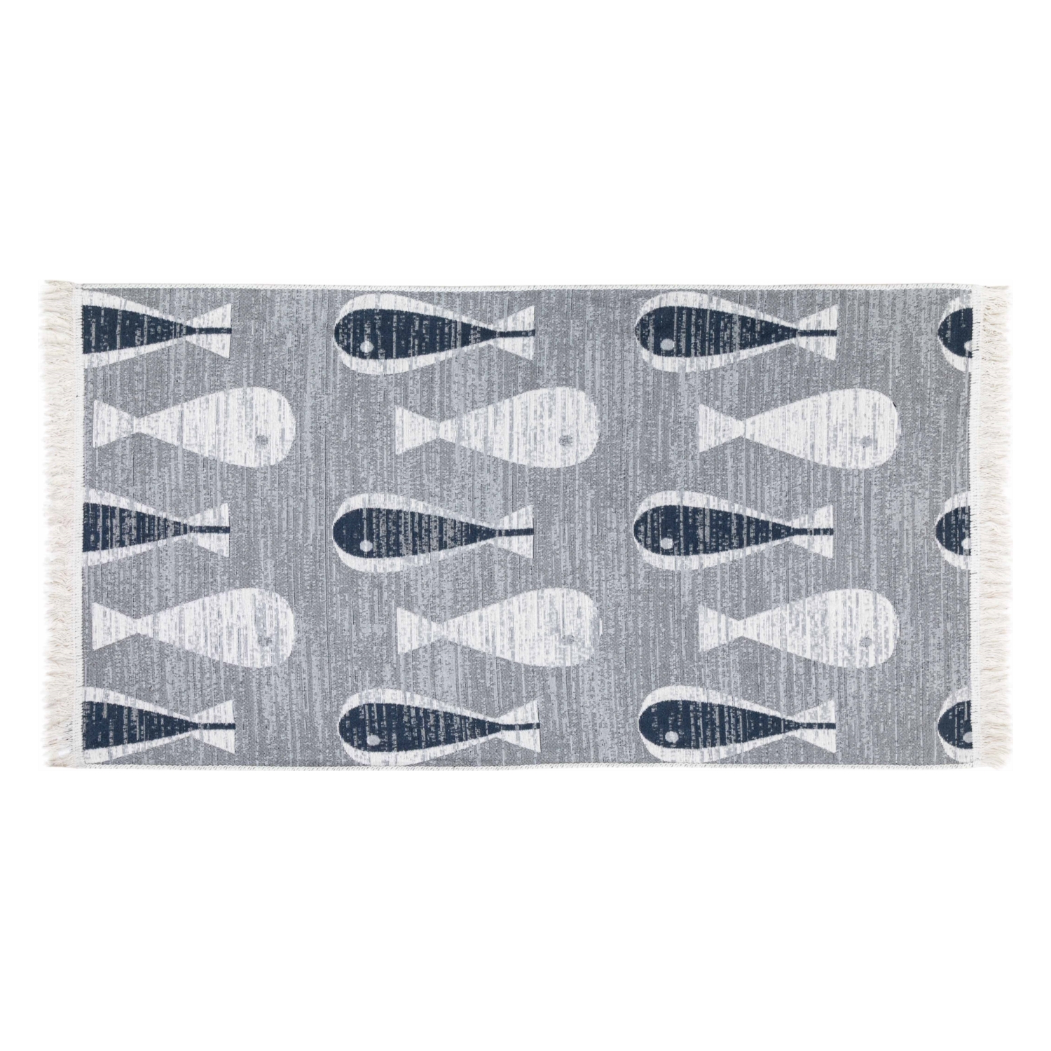 LARISSA MARİN ÇİFT TARAFLI KİLİM GRİ 80X150