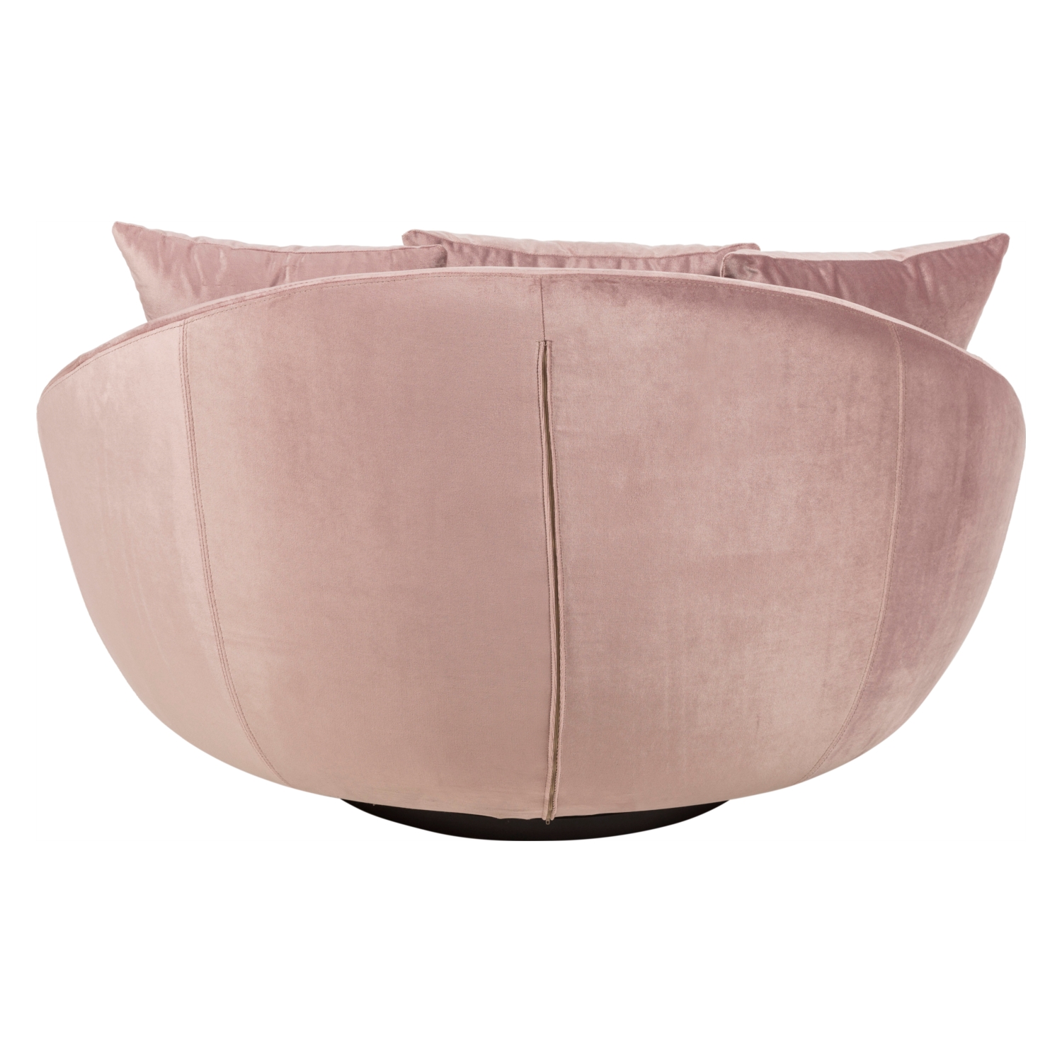 LOVELY GÜL KURUSU KADİFE DÖNER KOLTUK