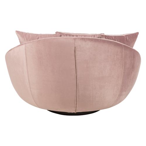  LOVELY GÜL KURUSU KADİFE DÖNER KOLTUK