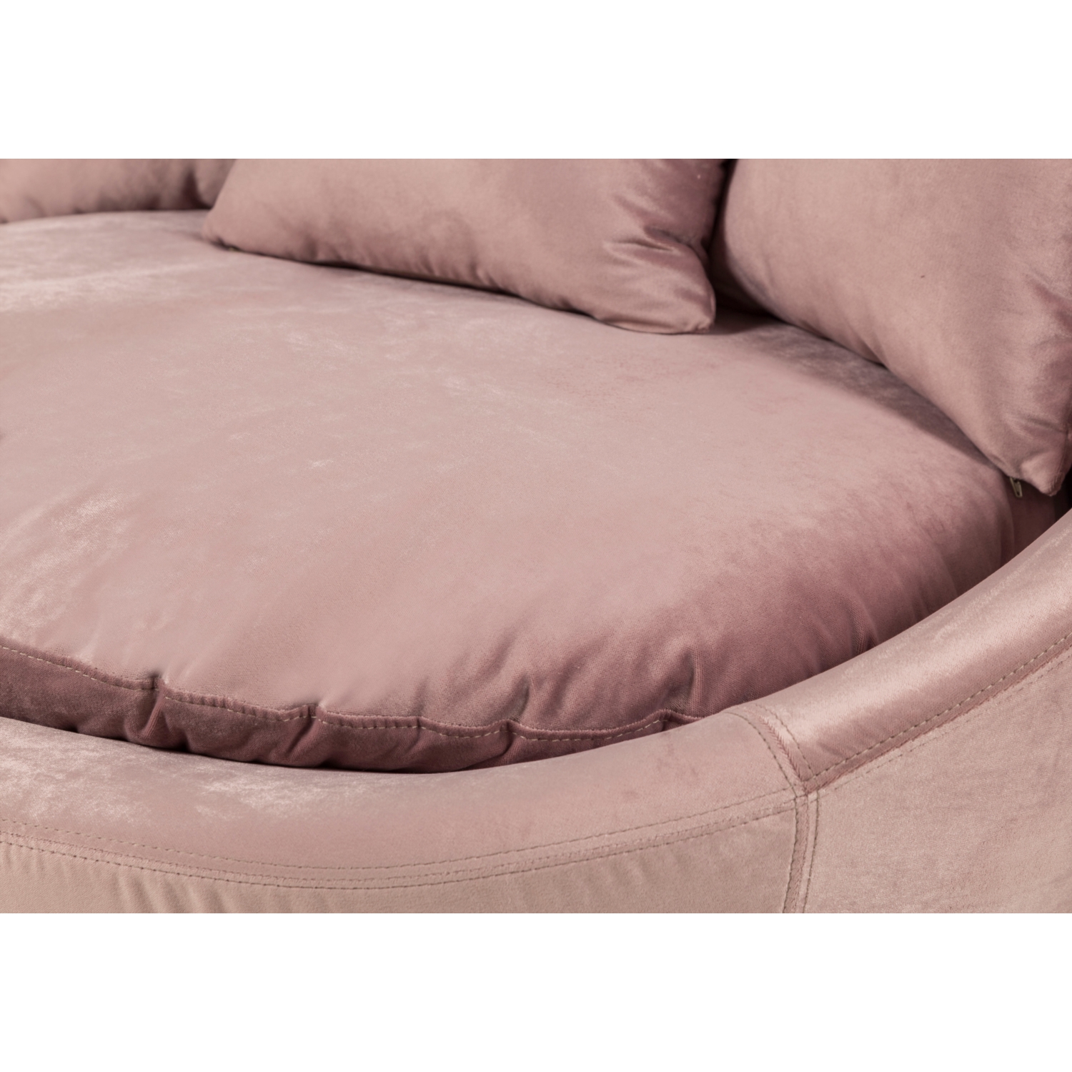 LOVELY GÜL KURUSU KADİFE DÖNER KOLTUK