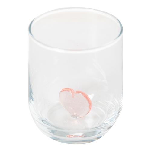  KALP FİGÜRLÜ BARDAK-PEMBE 205 ML