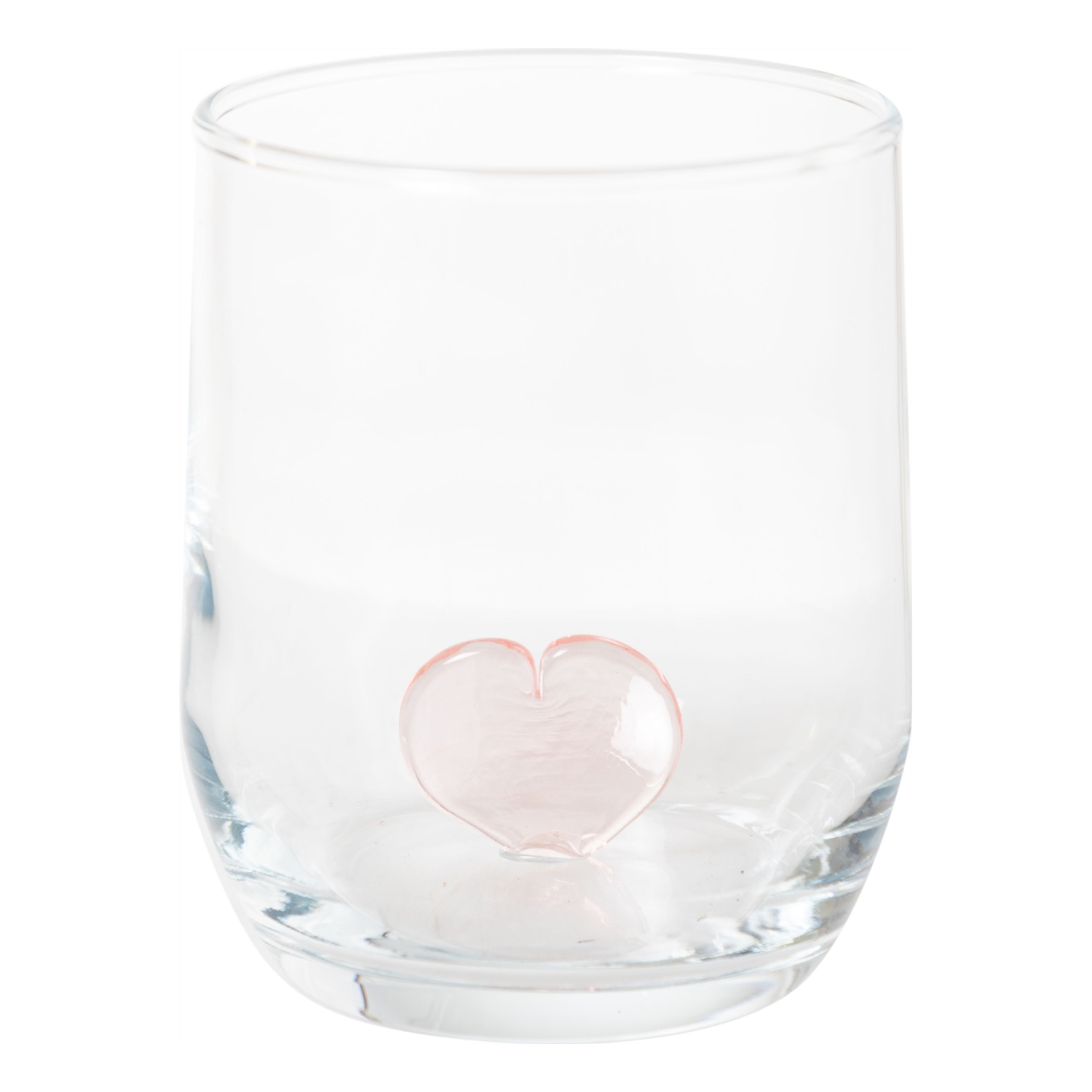 KALP FİGÜRLÜ BARDAK-PEMBE 205 ML