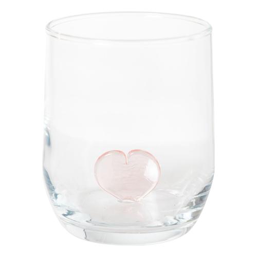  KALP FİGÜRLÜ BARDAK-PEMBE 205 ML