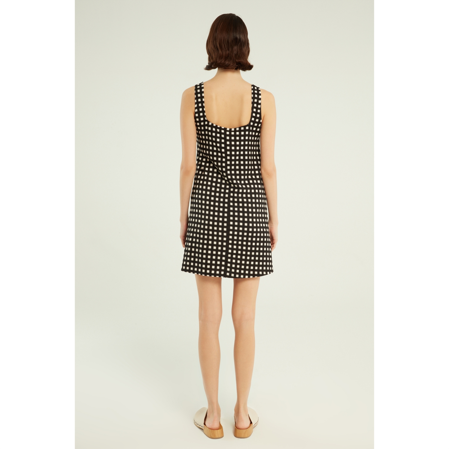 PÖTİKARELİ A FORM MİNİ ELBİSE