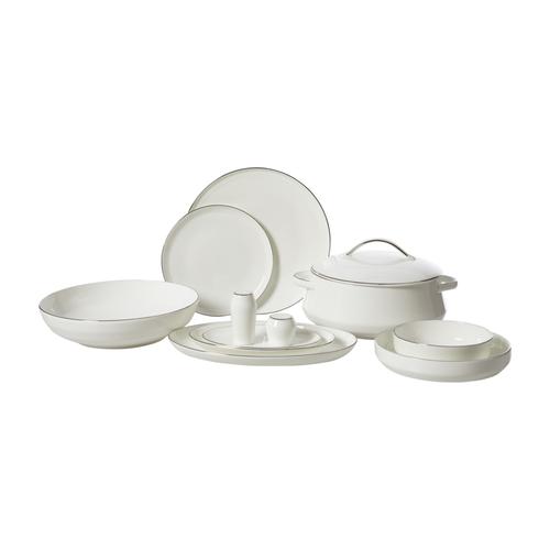  EVALIZA LUXURY SHINY PLATINIUM 60 PARÇA YEMEK TAKIMI