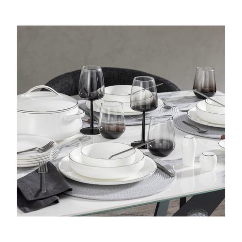  EVALIZA LUXURY SHINY PLATINIUM 60 PARÇA YEMEK TAKIMI