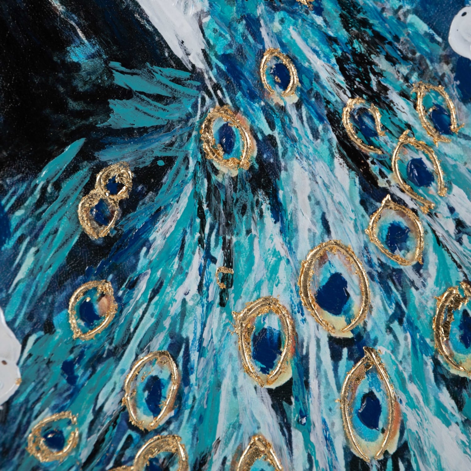 ROYAL PEACOCKS YAĞLIBOYA TABLO 70X140CM