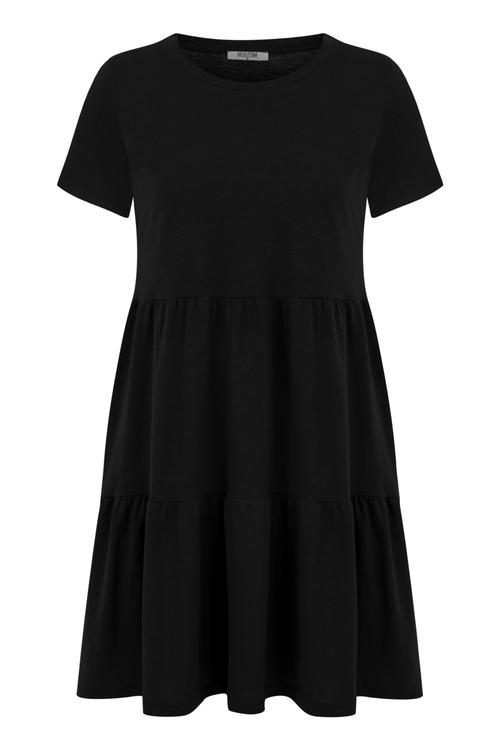  KISA KOLLU MİNİ KLOŞ ELBİSE