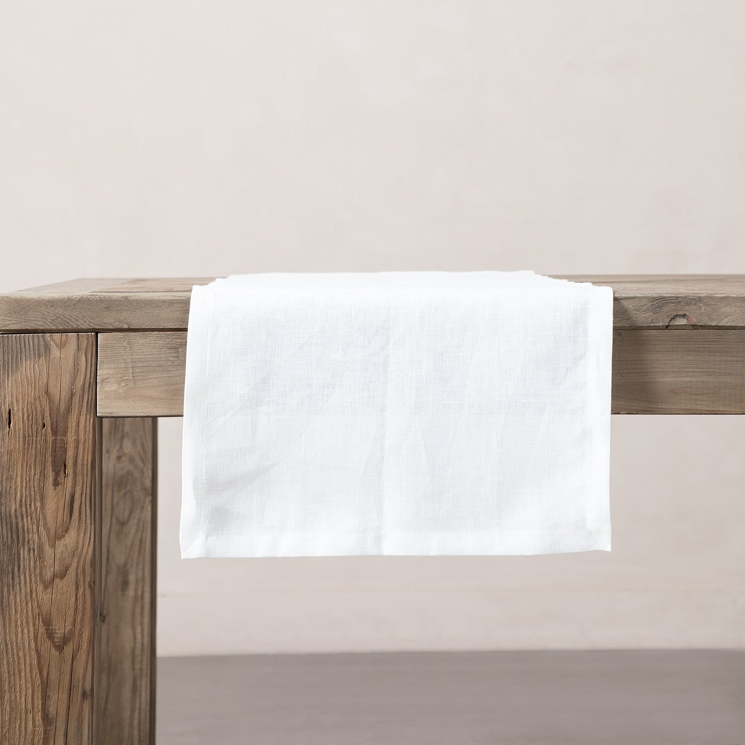 WHITNEY KETEN RUNNER BEYAZ 40x130