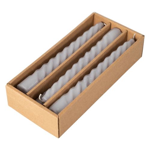  6LI BURGULU ŞAMDAN MUM GRİ