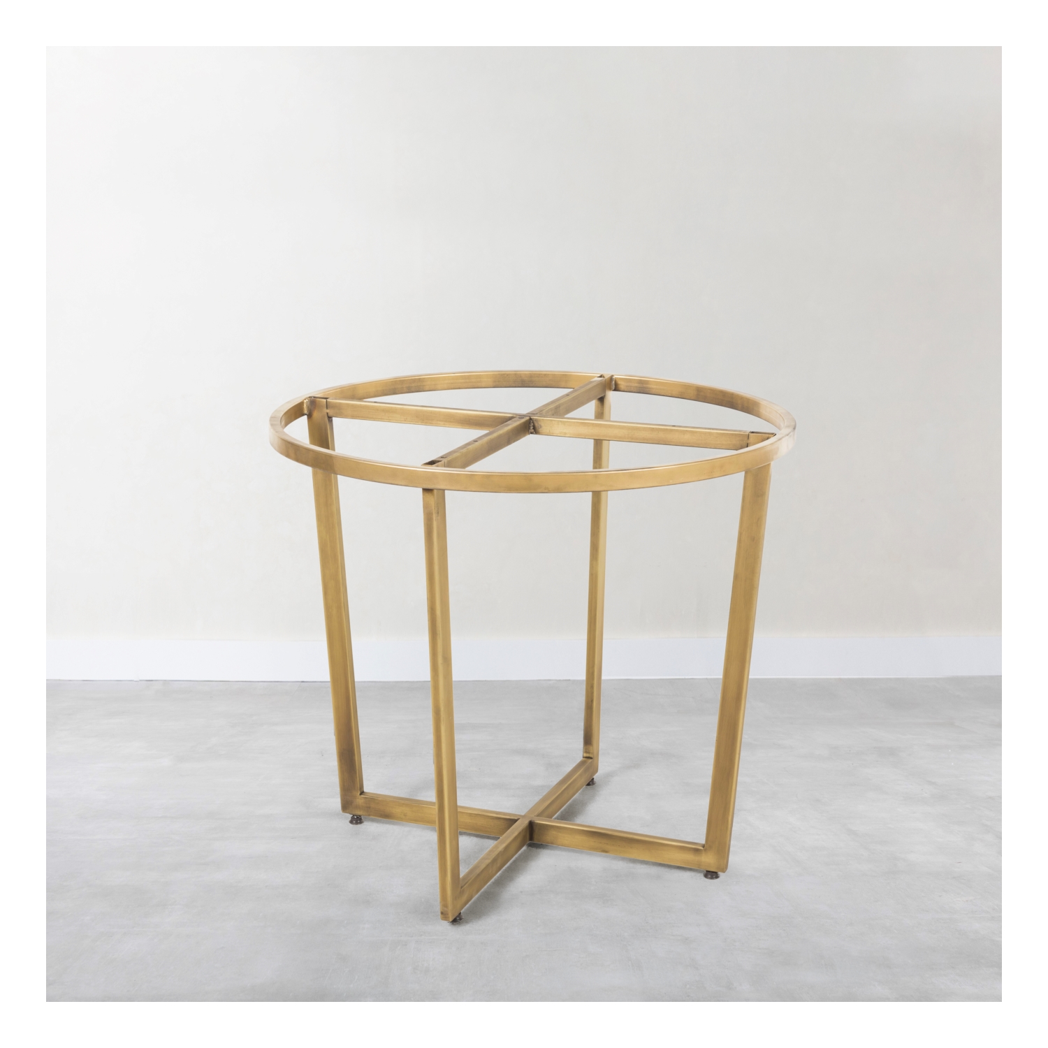 ROUND SARI ESKİTME METAL AYAK