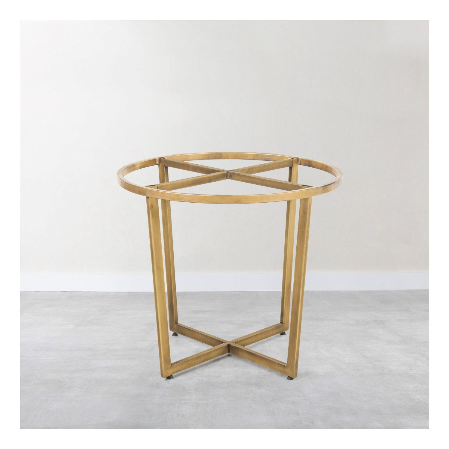 ROUND SARI ESKİTME METAL AYAK