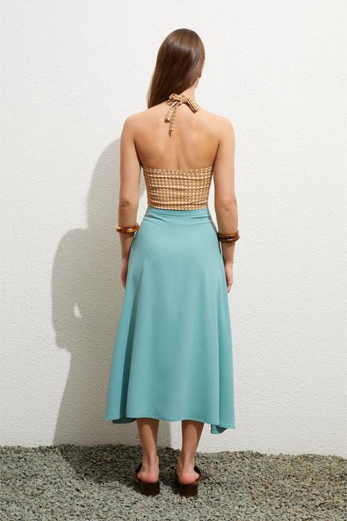  YIRTMAÇLI MİDİ ETEK