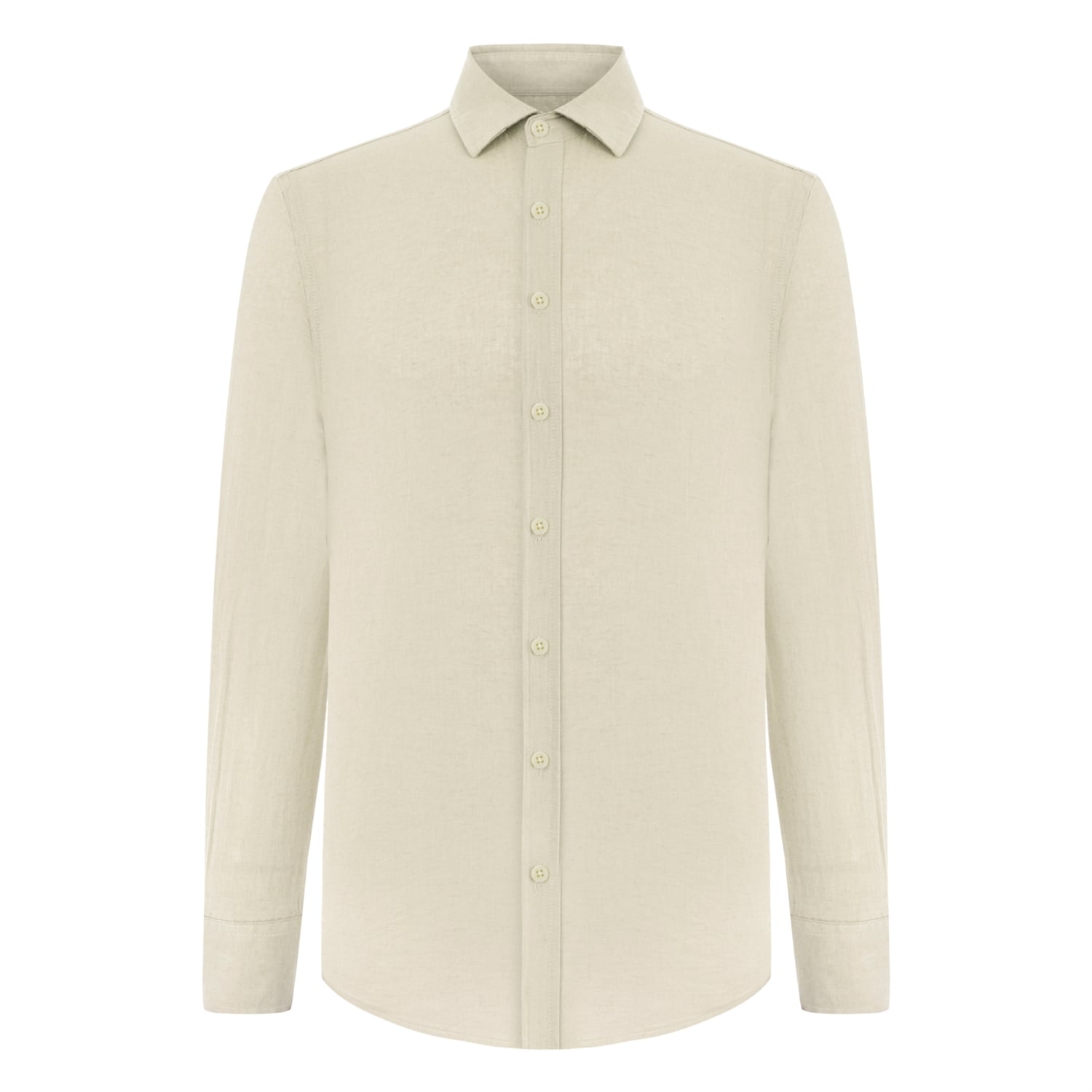 KETEN KARIŞIMLI REGULAR FIT GÖMLEK