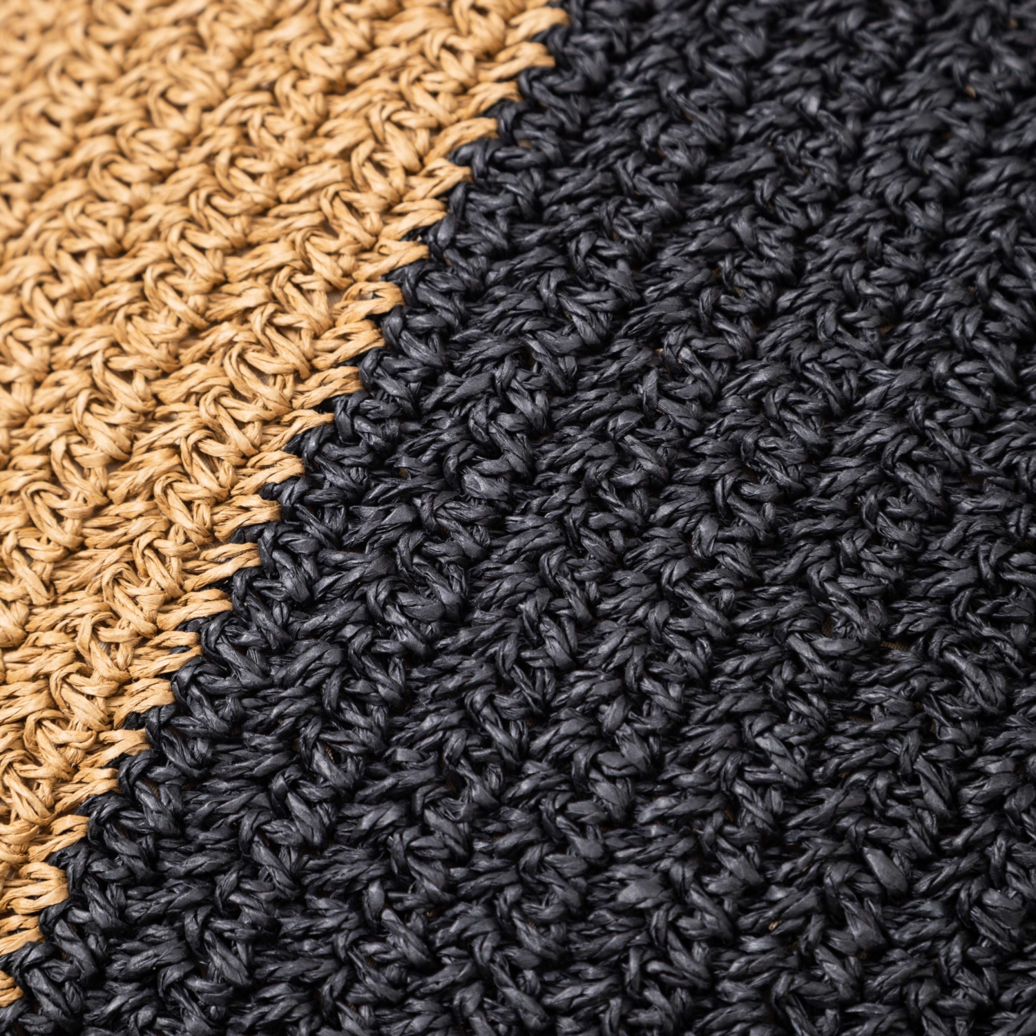 VERA STRIPE JÜT KIRLENT NATUREL SİYAH 45X45