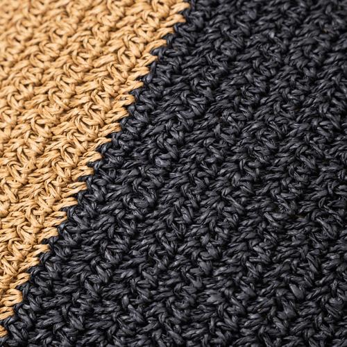  VERA STRIPE JÜT KIRLENT NATUREL SİYAH 45X45