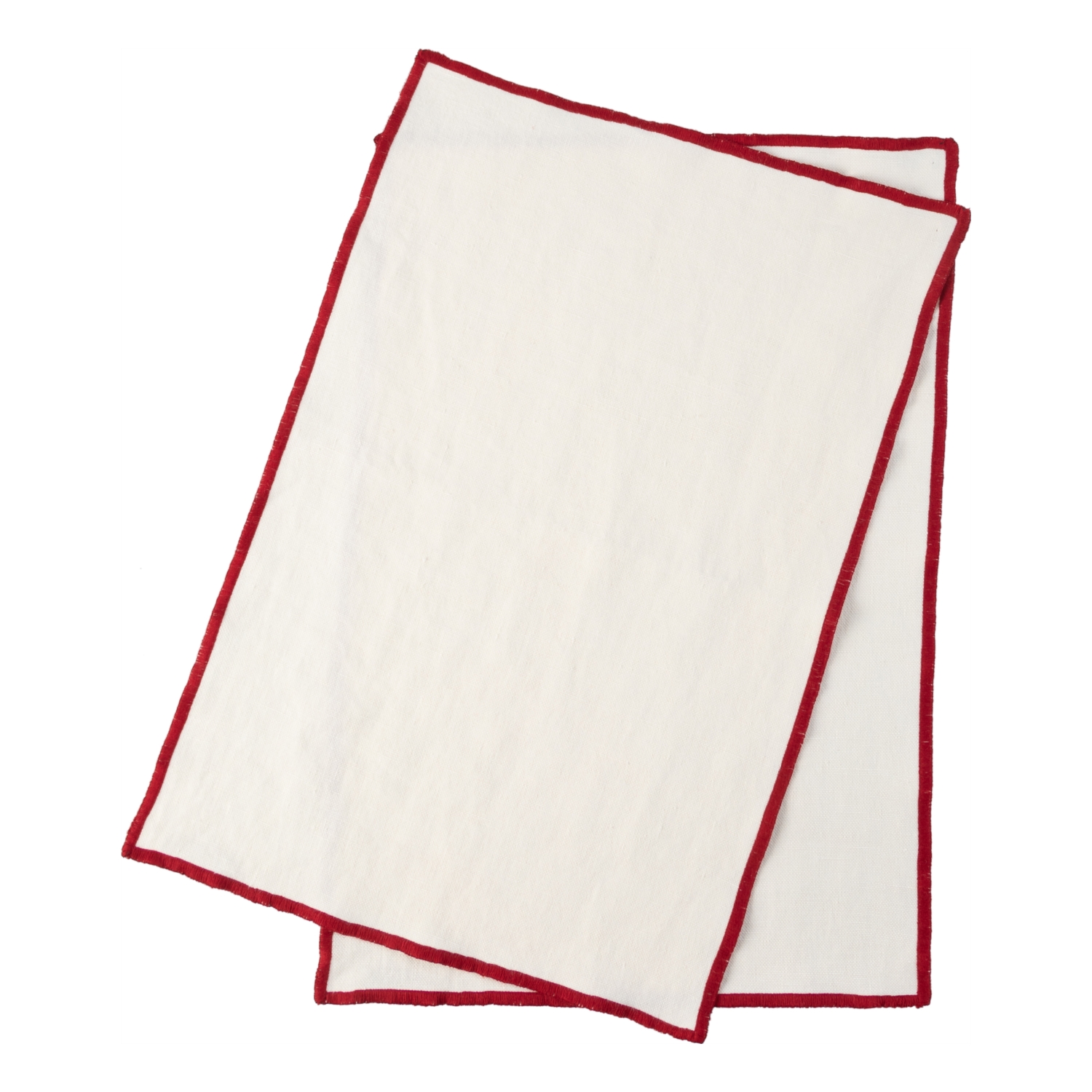 KETEN AMERİKAN SERVİS SETİ 2Lİ 35X50 CM  KIRMIZI