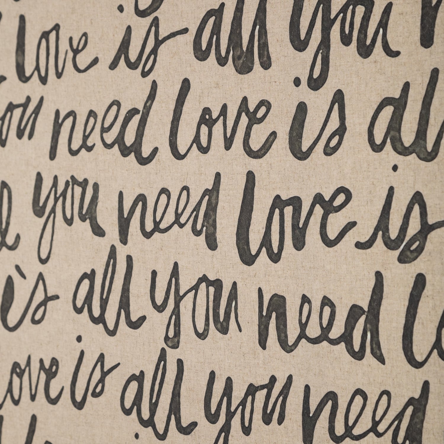 LOVE NEEDED ÇERÇEVELİ KETEN PANO 90X120CM