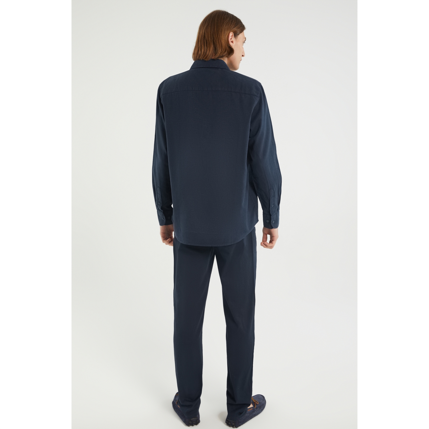 KETEN İÇERİKLİ REGULAR FIT GÖMLEK