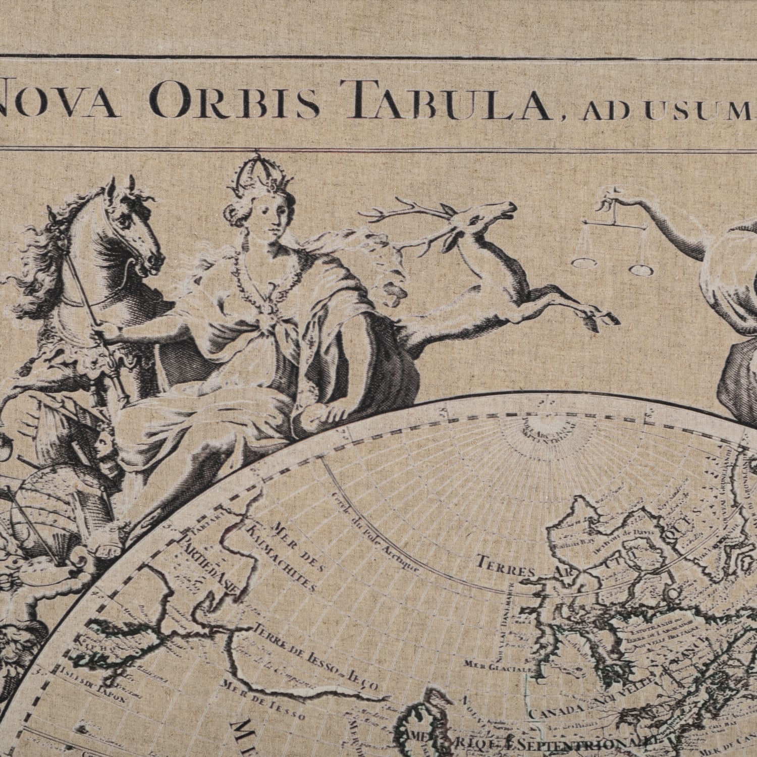 MYTH WORLD ÇERÇEVELİ KETEN PANO 90X120CM