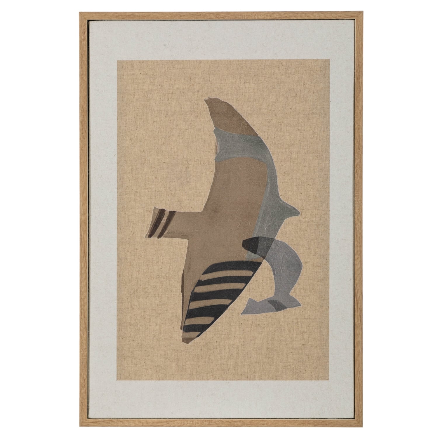 STRIDE BIRD ÇERÇEVELİ KETEN PANO 40X60 CM