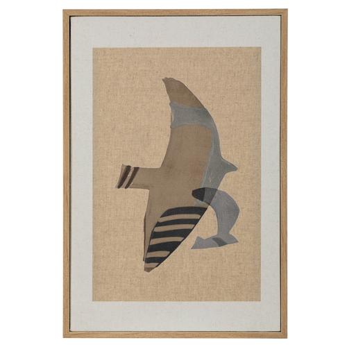  STRIDE BIRD ÇERÇEVELİ KETEN PANO 40X60 CM