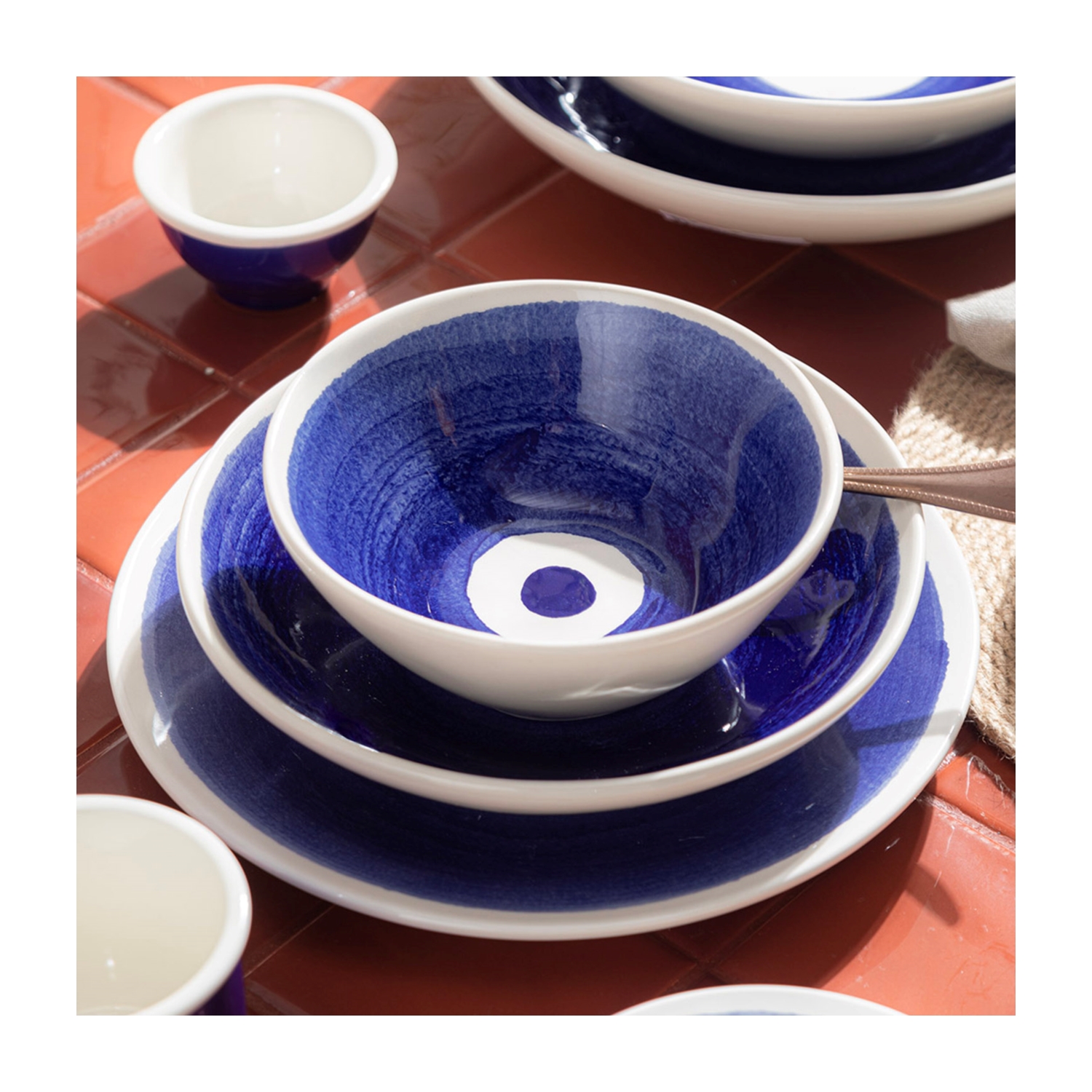 BEAD HANDMADE YEMEK TABAĞI 23CM