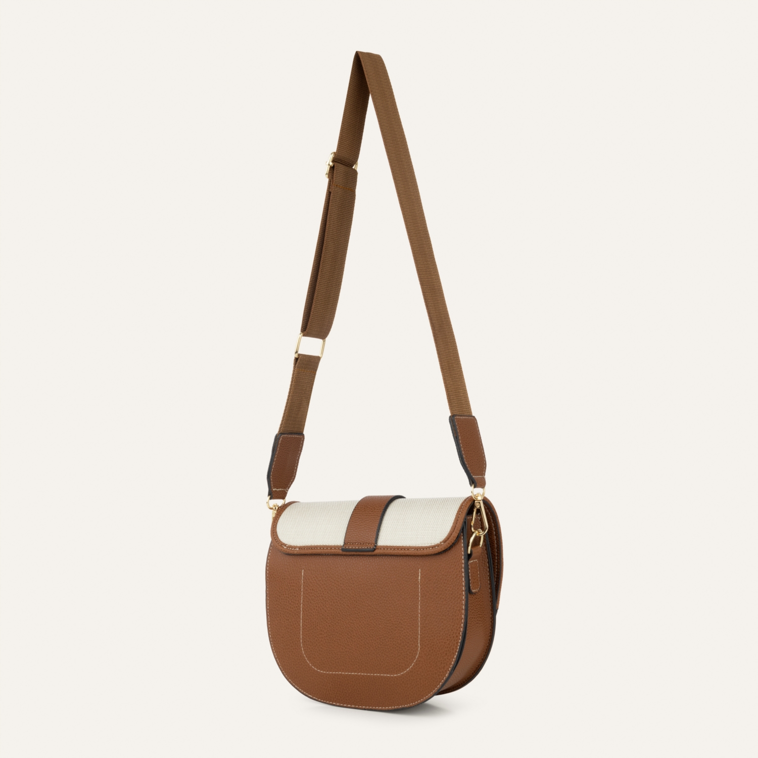 DERİ GÖRÜNÜMLÜ OMUZ ÇANTASI