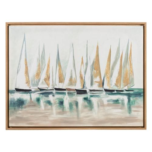  CREW ON BOARD ÇERÇEVELİ YAĞLIBOYA 90x120 CM