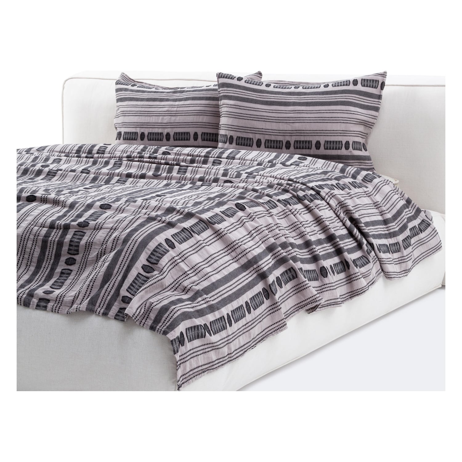 YURI YATAK ÖRTÜSÜ TAKIMI ÇİFT KİŞİLİK AÇIK GRİ 240X260