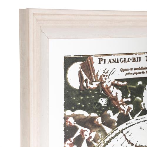  HARİTALI DUVAR AYNASI BEYAZ 120X100 CM