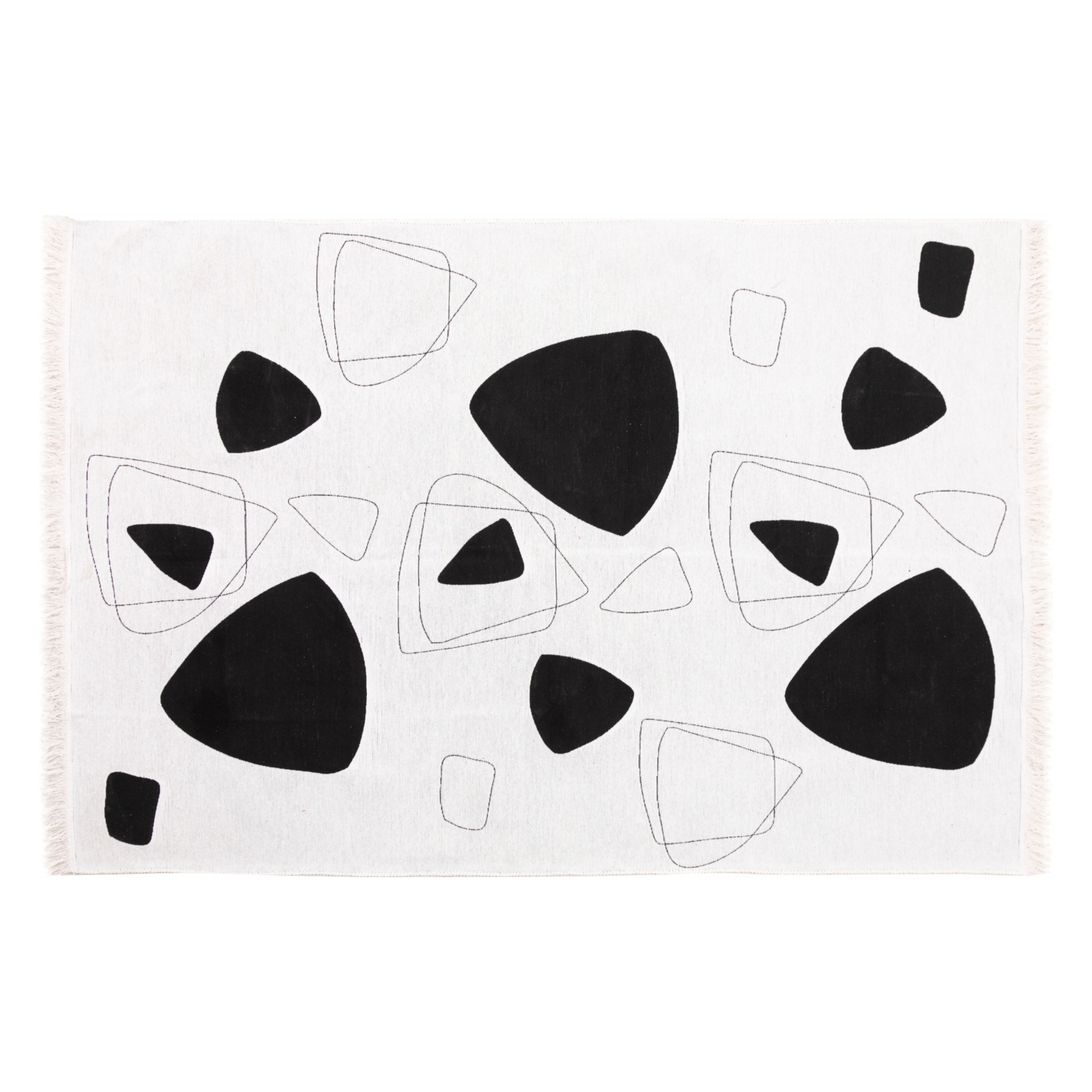 KELSEY ÇİFT TARAFLI HALI SİYAH 160X230